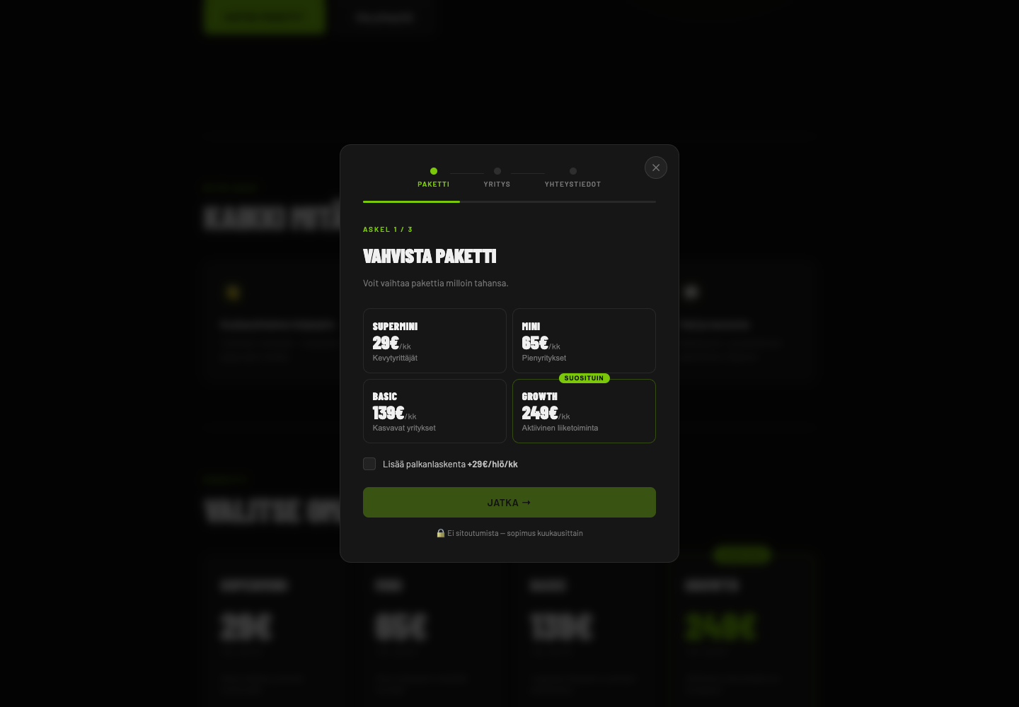 Yhteydenottolomake — Hoxbox