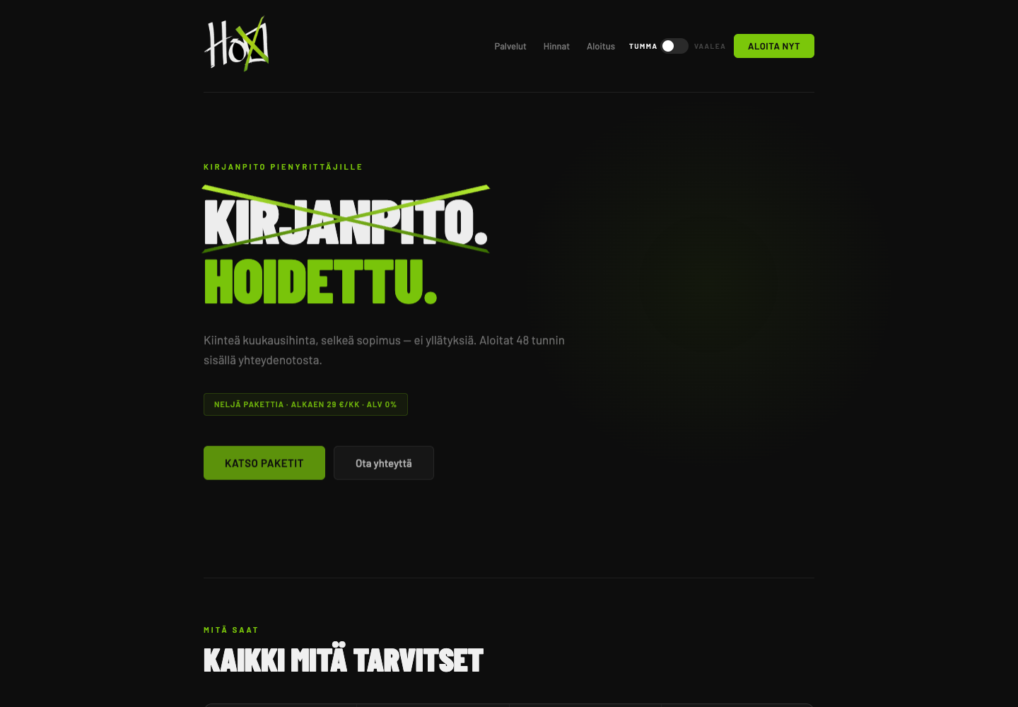 Etusivu — Hoxbox